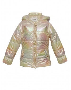 Girls Jacket Quilted Rainbow